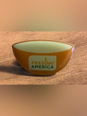 Feeding America Promotional Orange Enamel Pin